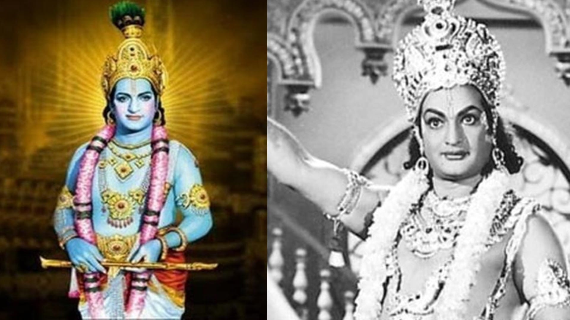 RRR actor Jr NTR  grandfather Nandamuri Taraka Rama Rao played role of Krishna 17 times in films