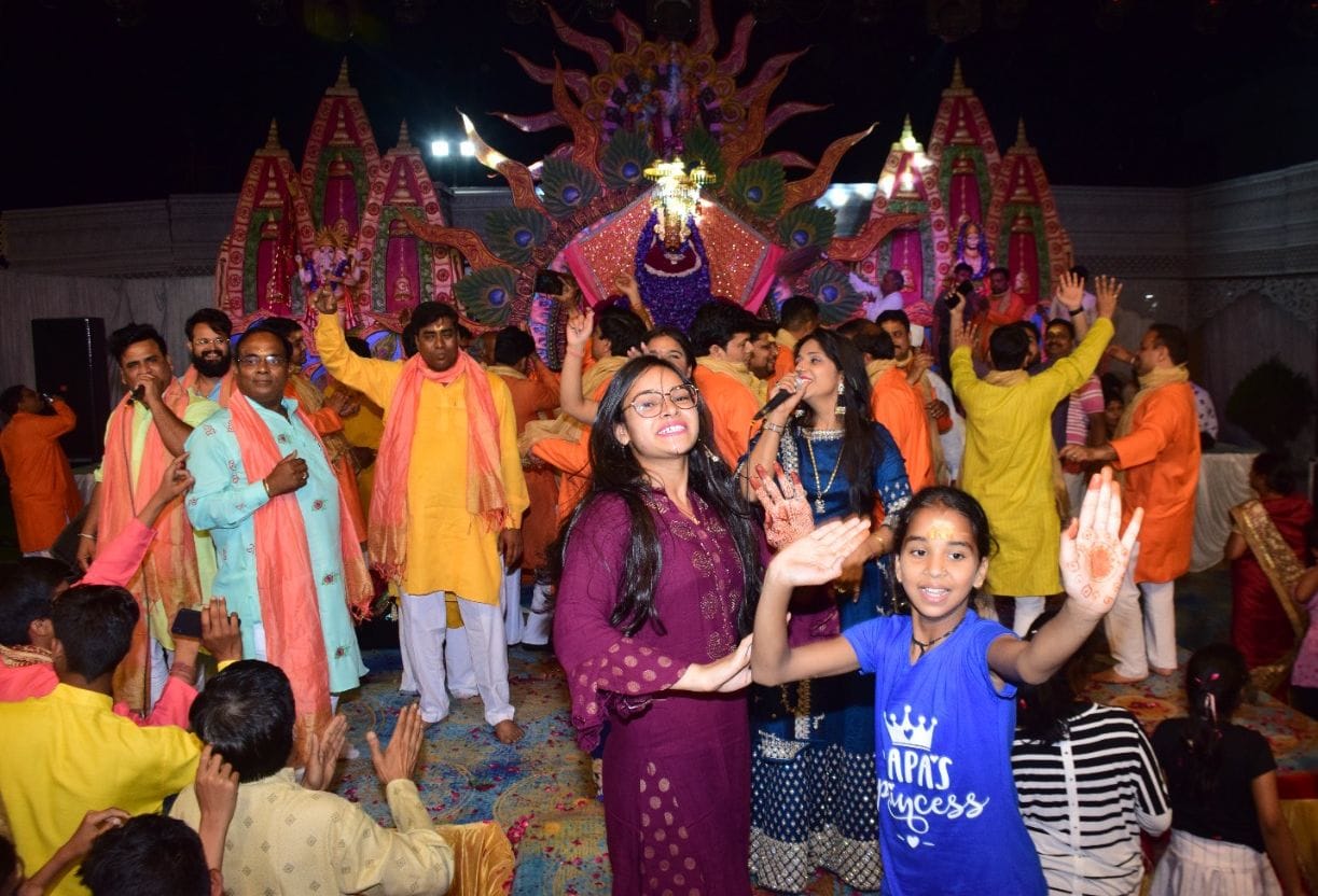 The hymns of Shri Krishna were celebrated in Shree Shyam Mahotsav