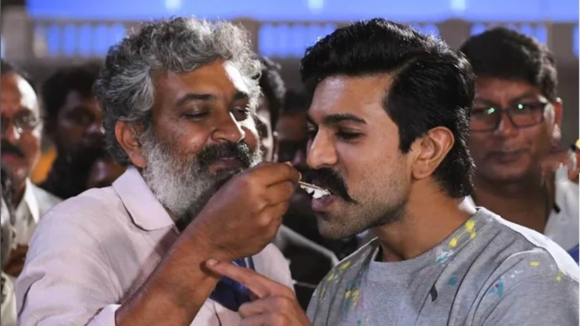 Ram Charan birthday celebrations on the sets of RRR SS Raja Mouli has a surprise plan for actor, see photos