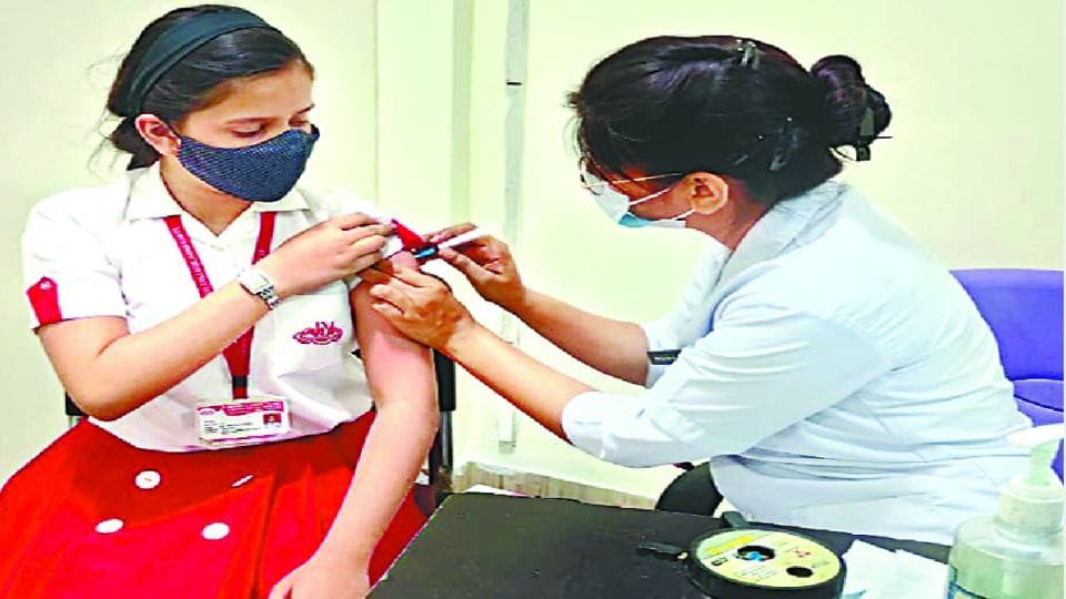 84.2 percent adolescents aged 15 to 17 have taken the first dose