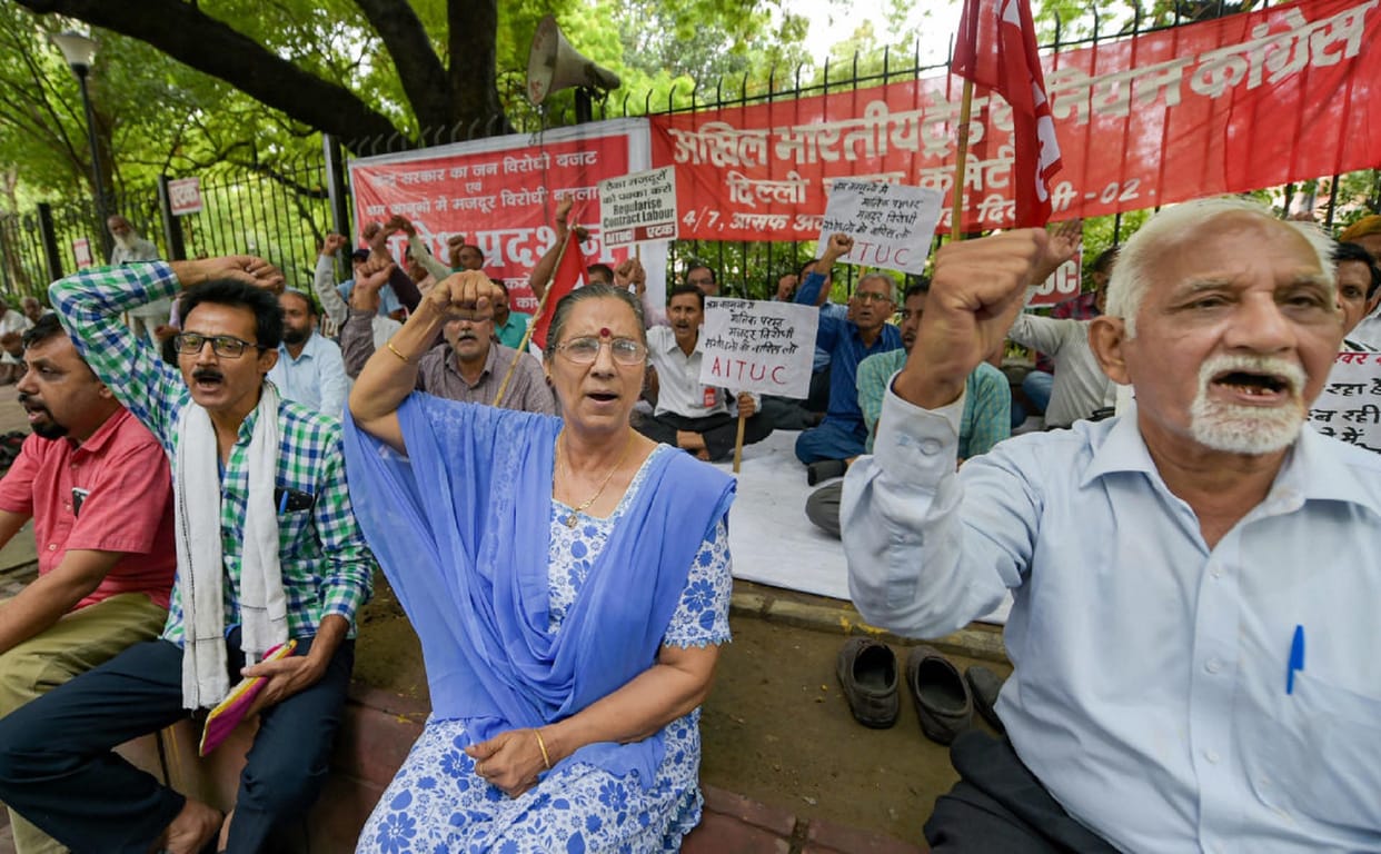 AITUC general secretary Amarjeet Kaur said, two-day Bharat Bandh program called by AITUC will not be limited to this only, it will continue till 2024 through various protests