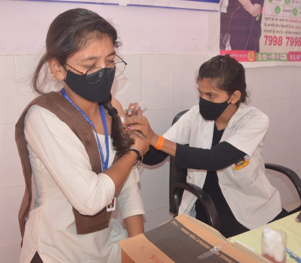 First scared, then got happiness by getting vaccinated