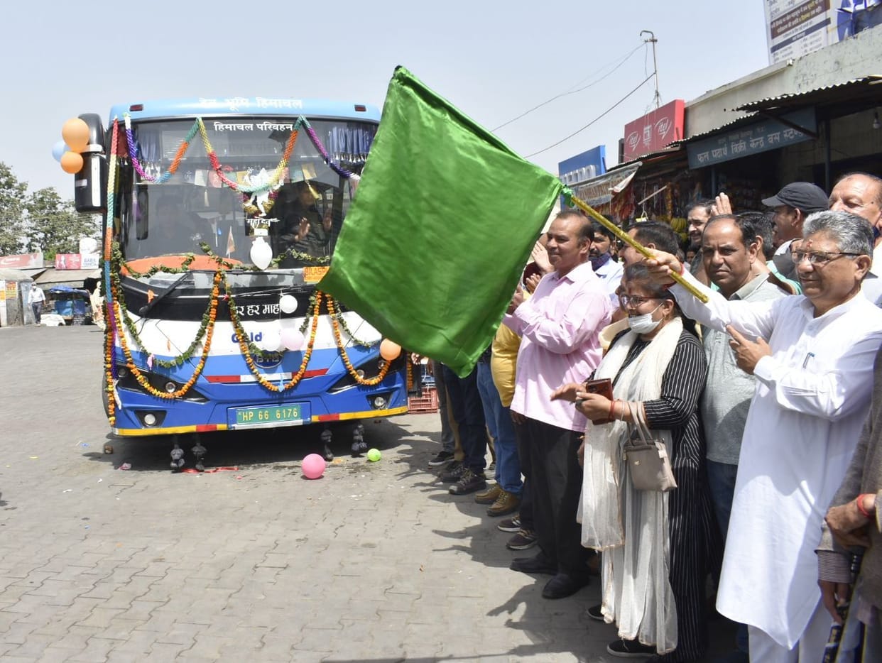 electric bus service starts in bilaspur