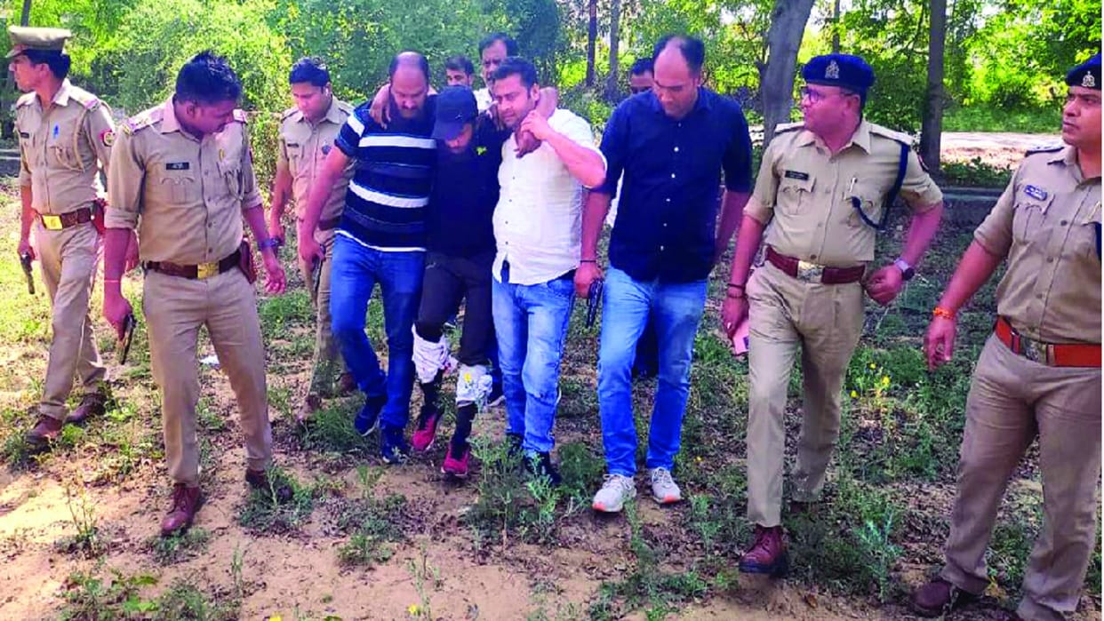 Noida Encounter Accused Did Not Commit Crime on Sunday, this time he came out and got caught