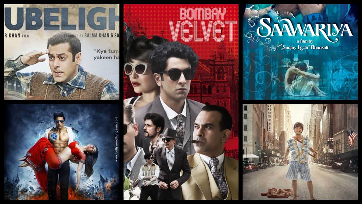 5 Highest Budget Bollywood Movies That Flopped Badly Tubelight Bombay Velvet Ra.One Zero Saawariya