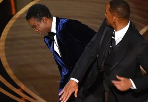 Oscars Awards 2022 Will Smith’s Oscar Night Punch Chris Rock krk react  Academy Awards