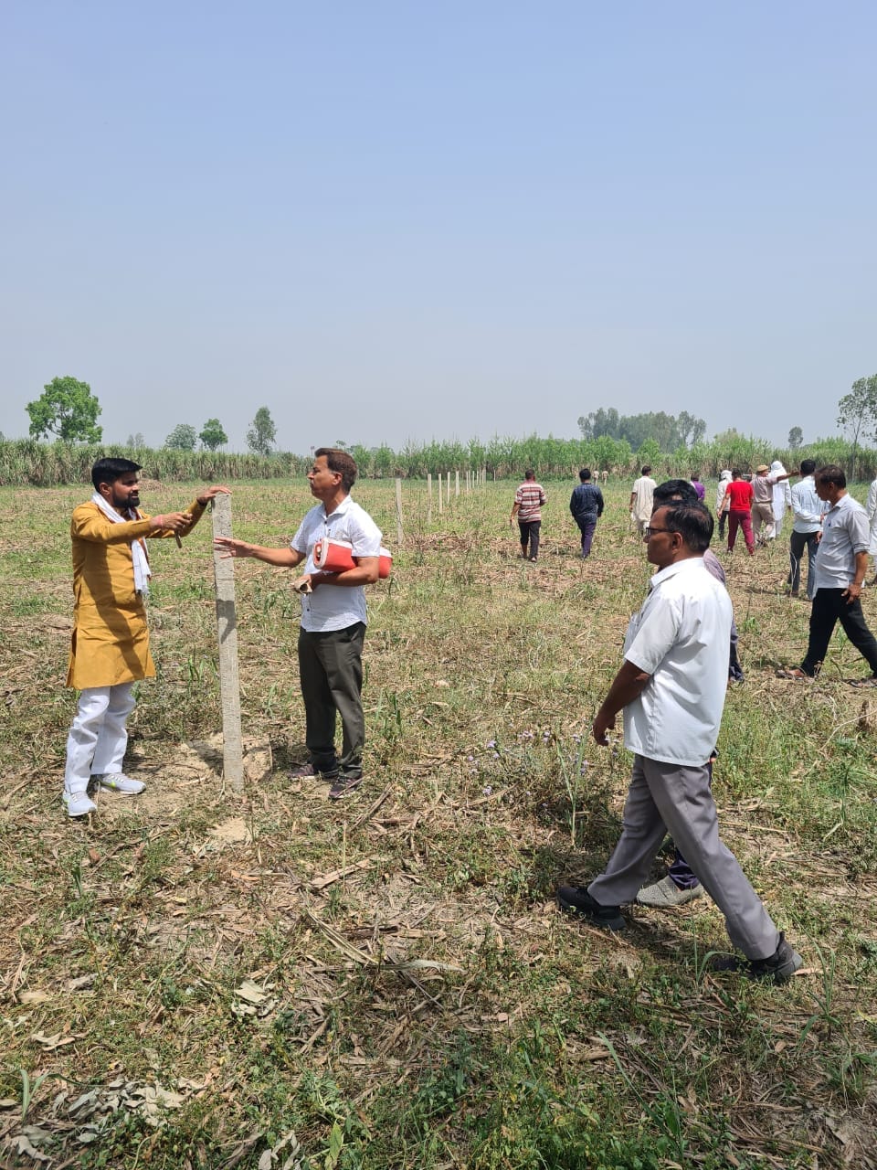 Free possession of 60 bighas of land along the river bank