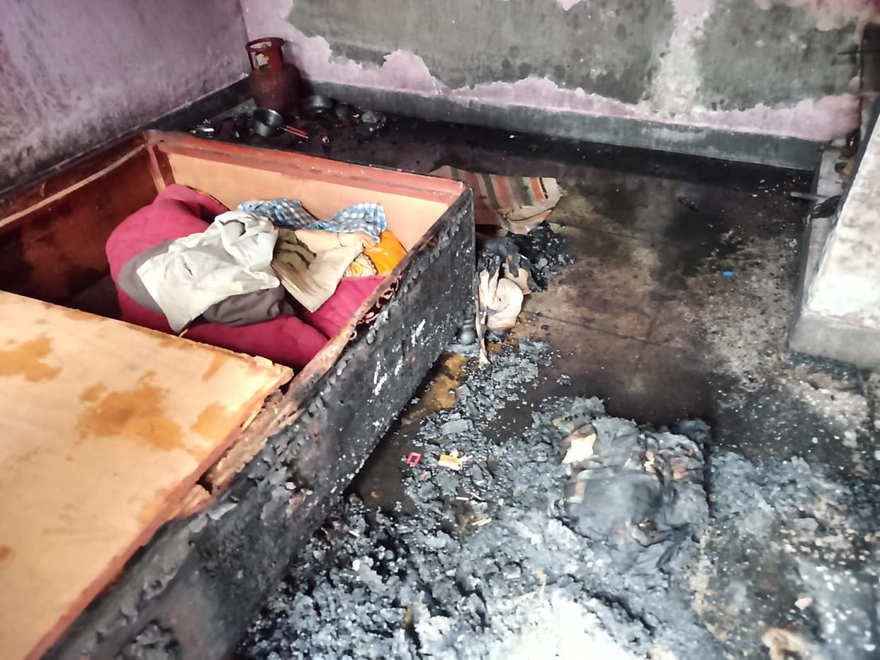 middle-aged dies due to burns in fire, Kurukshetra