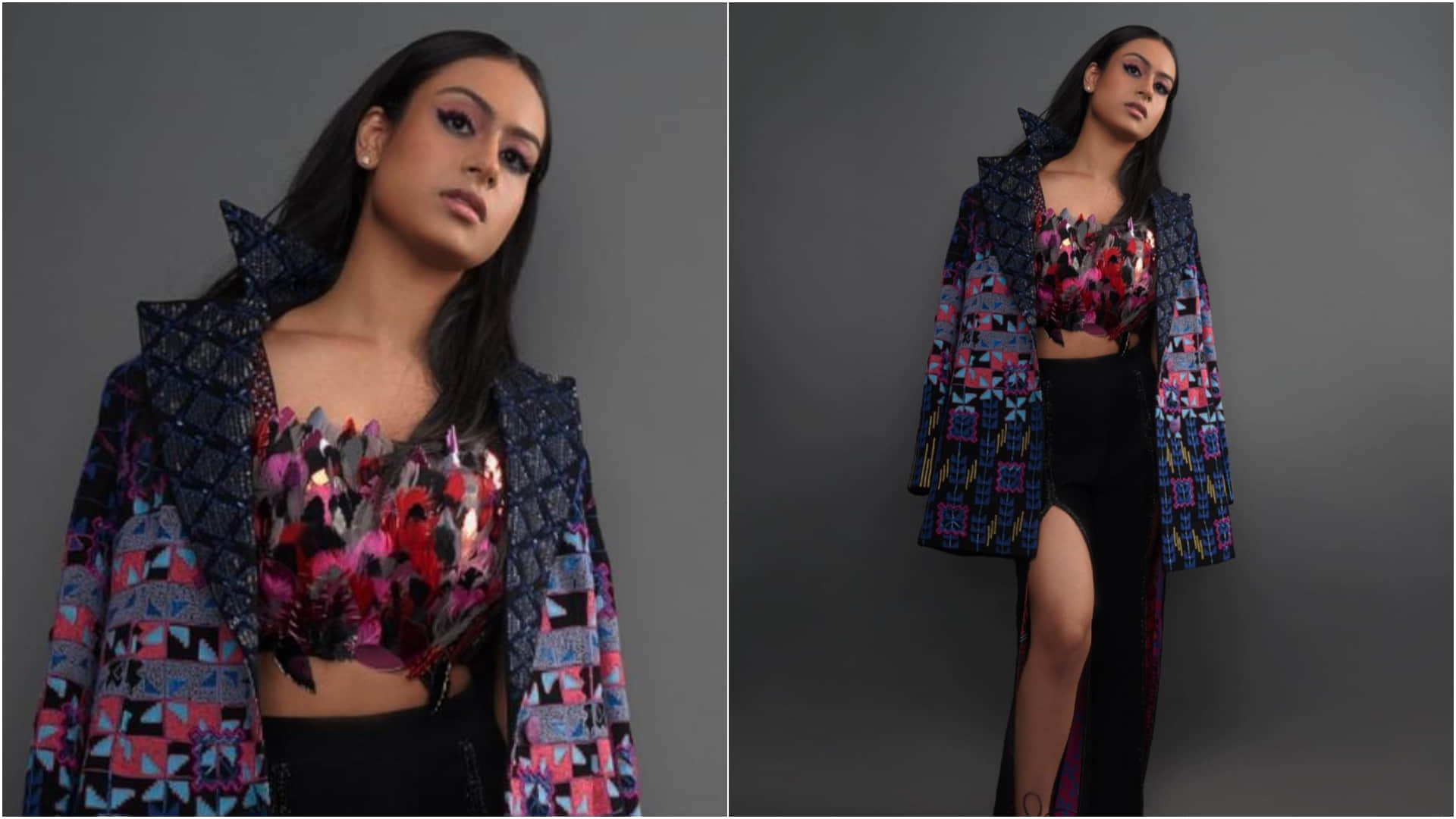 kajol daughter nysa devgan impressed fans with her beauty muse for manish malhotra outfit in lakme fashion week
