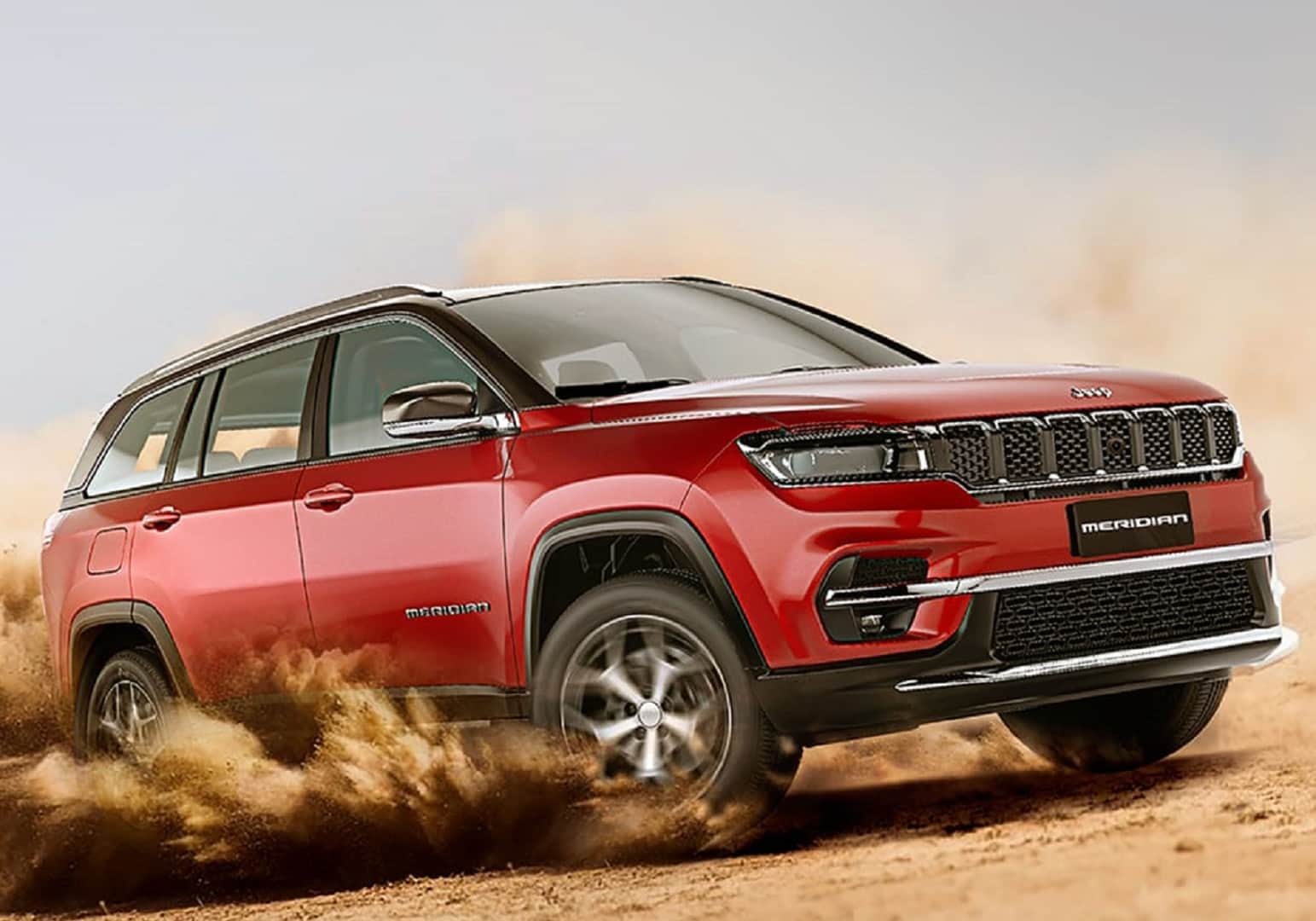2022 Jeep Meridian SUV Jeep unveils Meridian three-row seven-seater SUV for Indian markets