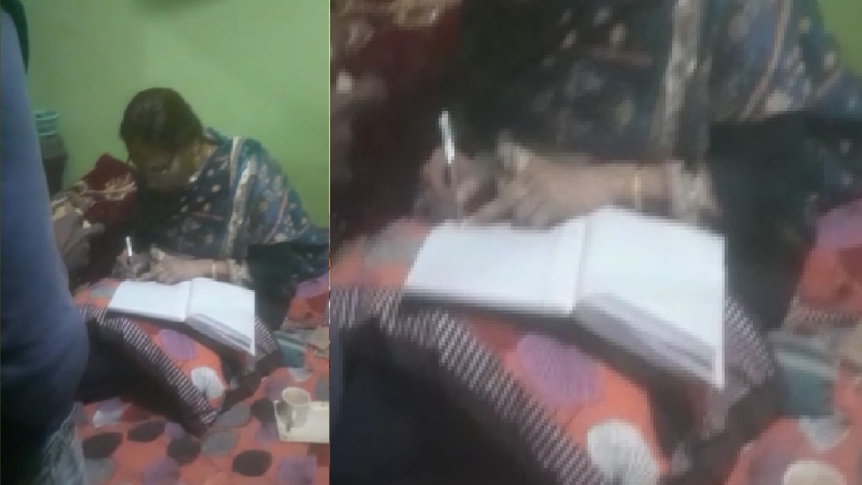 bookie woman writing betting slip goes viral