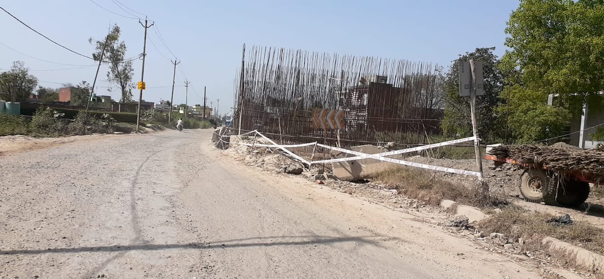 Slow construction of Meerut-Karnal highway