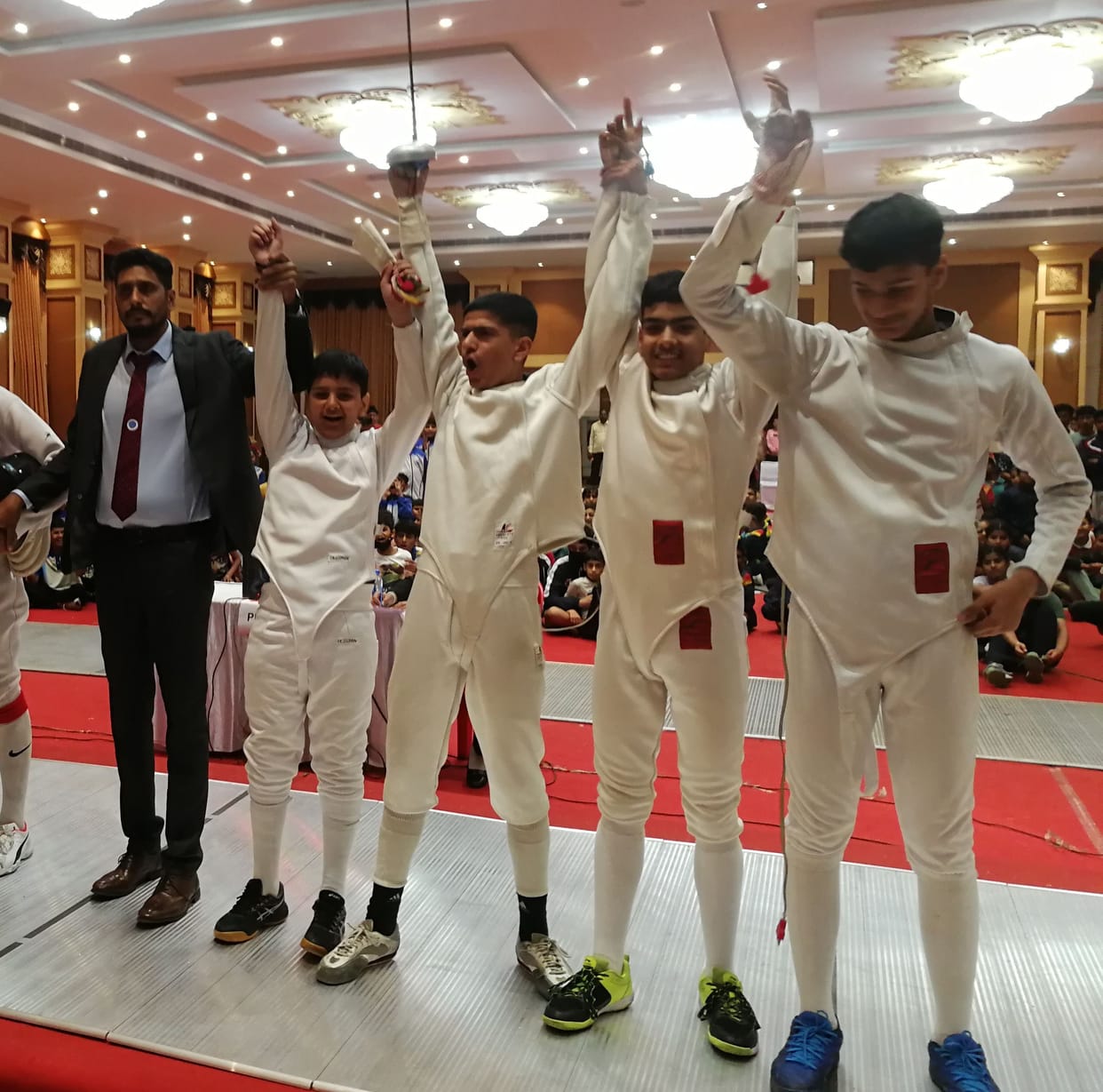 Chirag and Rudra Pratap won Gold in National Fencing Competition
