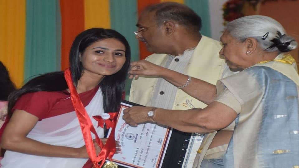 Most of the girls got medals in the DBRAU convocation in Agra