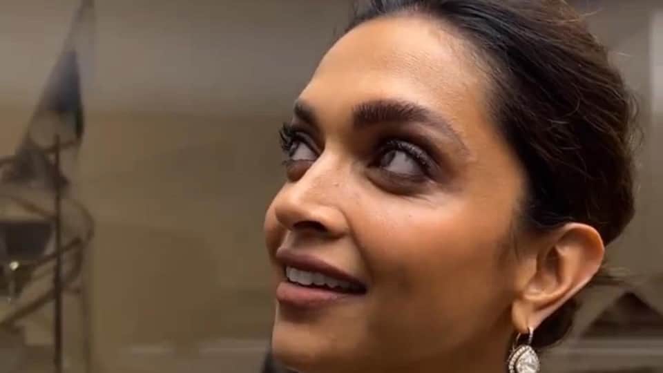 Deepika Padukone attends TIME100 Gala and Impact Awards at the Museum of the Future in Dubai in Sari with Ranveer Singh