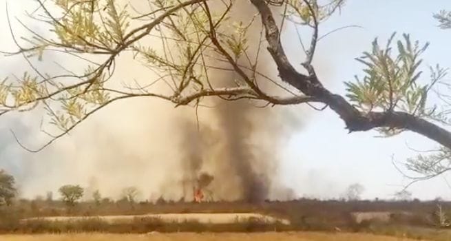 Fire in Jhalmal of Ranipur Wildlife Sanctuary