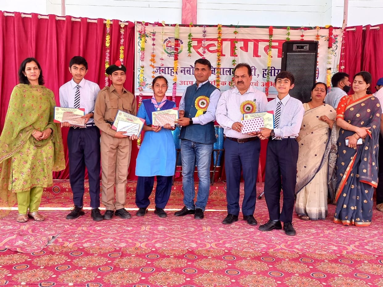Narendra Atri awarded the meritorious of Navodaya Vidyalaya Dungri