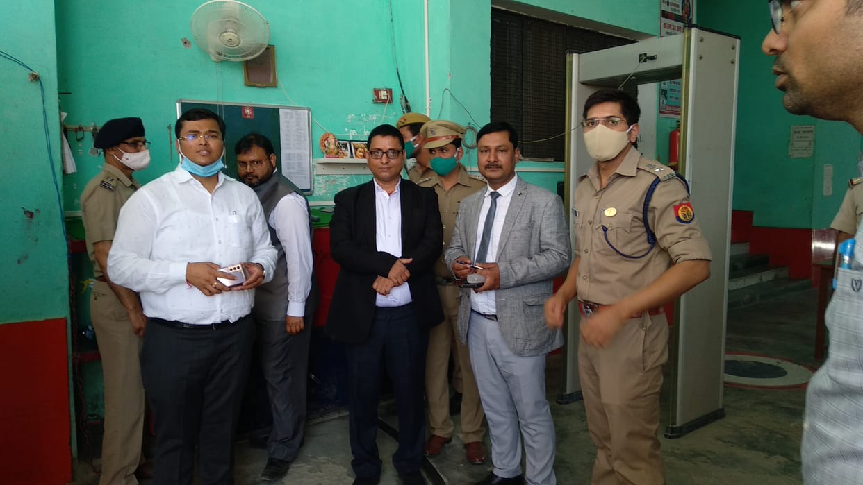 Inspection of district jail with SP