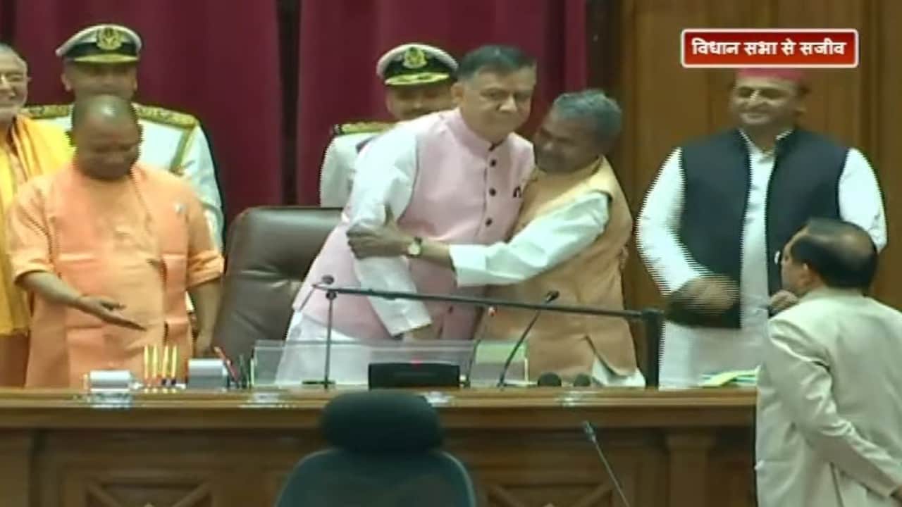 BJP Senior MLA Satish Mahana Became Speaker of UP Vidhan Sabha CM Yogi AdityaNath Akhilesh Yadav News in Hindi