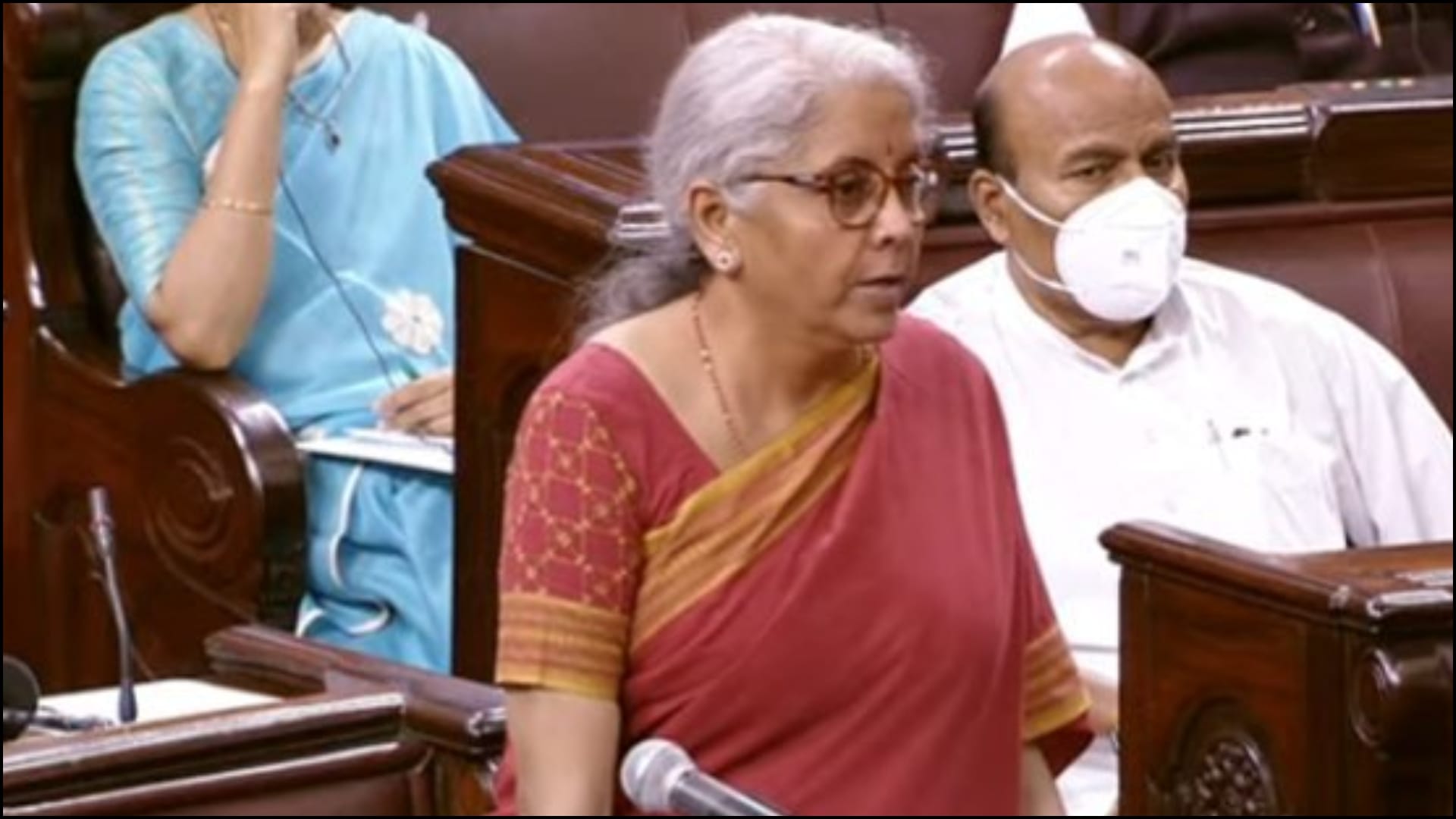 वित्त मंत्री निर्मला सीतारमण कर्नाटक से राज्यसभा के लिए चुनी गई हैं।