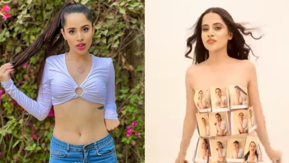 Urfi javed paste photos on her body watch her new look