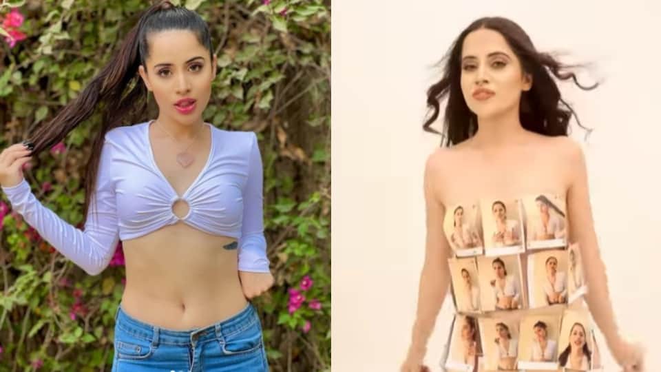 Urfi Javed Spotted in Bold Saree Look on EID Special See Her Latest Social Media Viral Photos