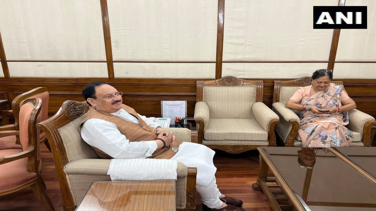 BJP leader Vasundhara Raje met party's national president JP Nadda in Delhi