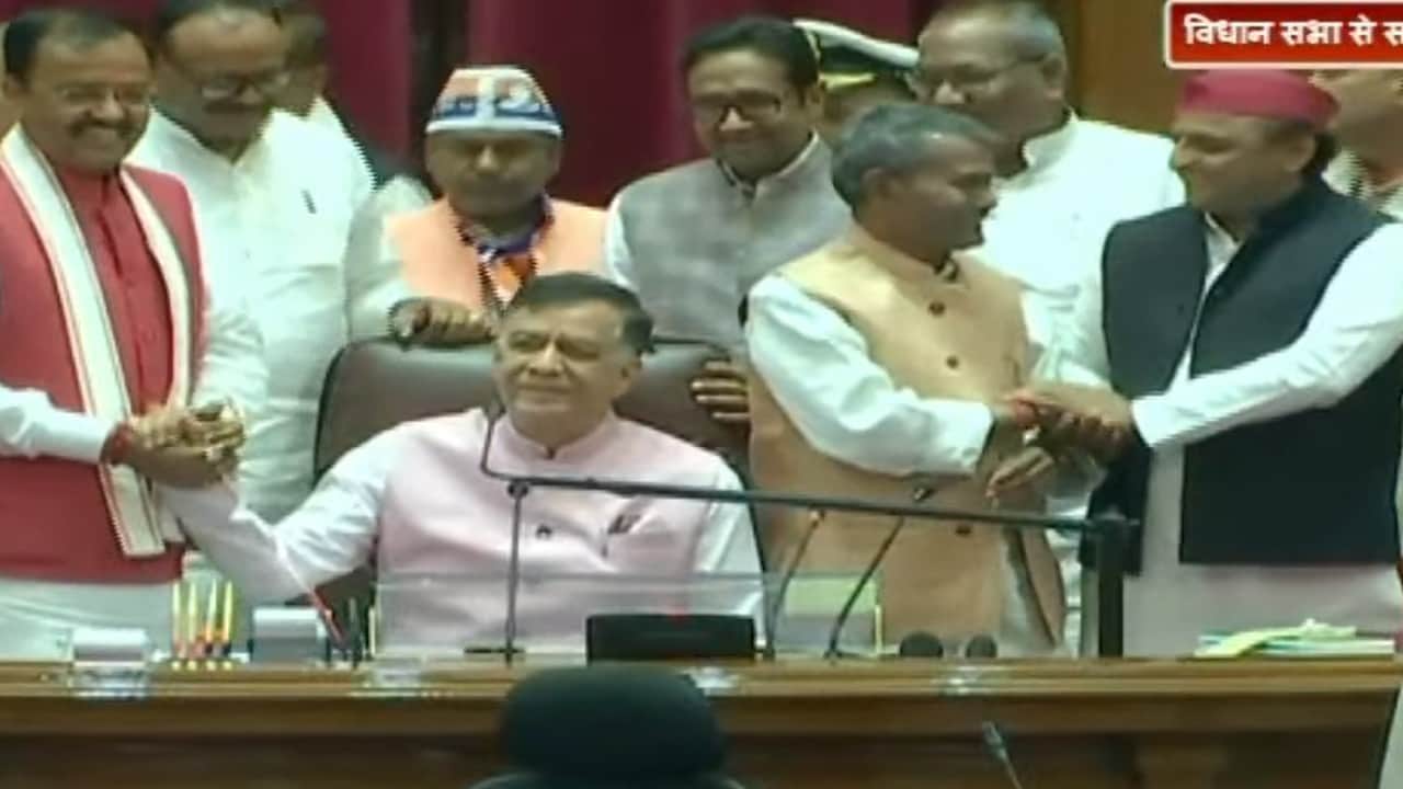 BJP Senior MLA Satish Mahana Became Speaker of UP Vidhan Sabha CM Yogi AdityaNath Akhilesh Yadav News in Hindi