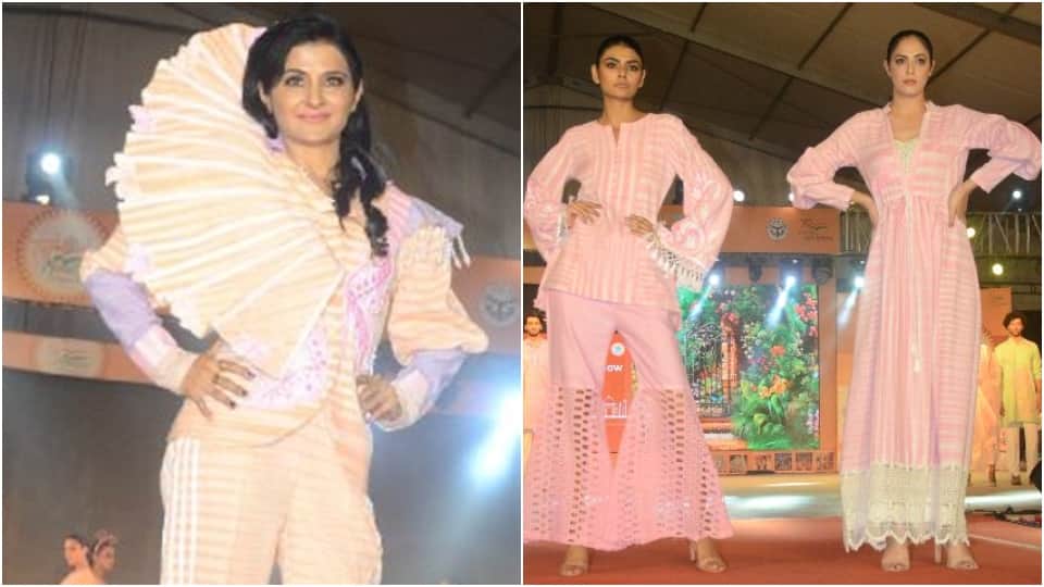 SDM Ritu Suhas catwalk at Taj Mahotsav To encourage Khadi