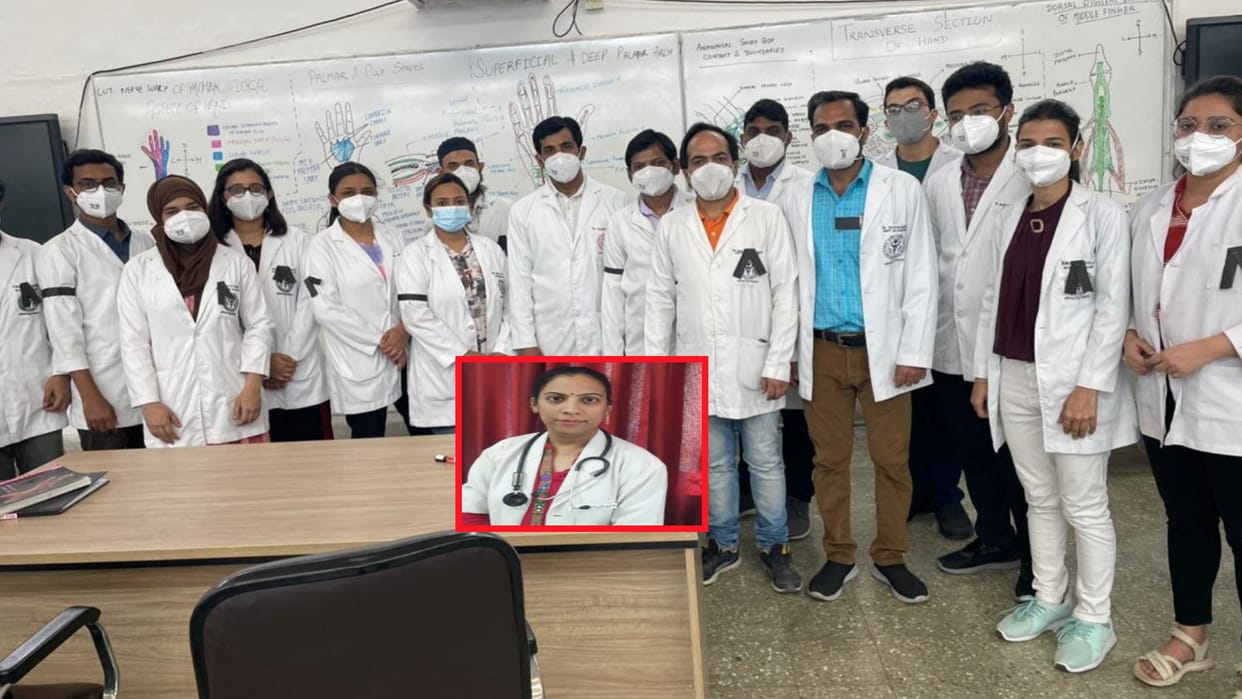 Delhi Aiims doctors protest against dausa doctor archana suicide was harassed by patient attendants