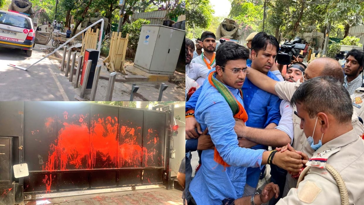 Delhi CM House Vandalised: BJP accuses arvind kejriwal for playing victim card on 'the kashmir files' statement