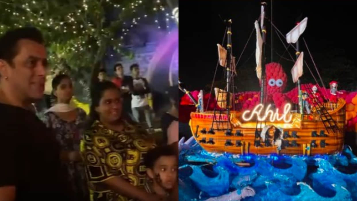 Salman Khan share glimpse of his sister Arpita Khan and Aayush Sharma son Ahil Sharma's birthday party, share video