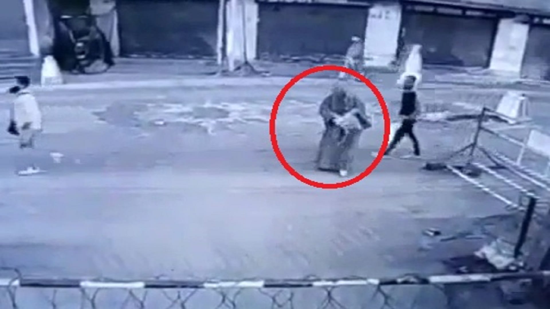 See photos of Burqa clad women hurled petrol bomb on crpf bunker in Sopore of jammu and kashmir