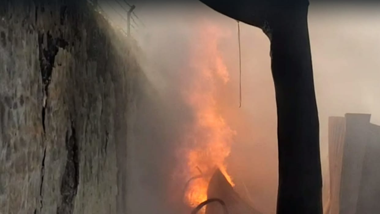 Massive fire broke out in plastic warehouse in Ajmer