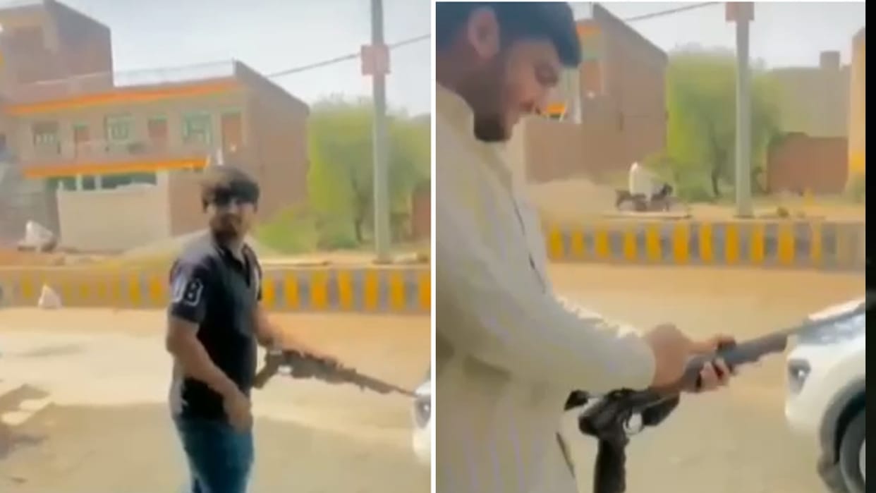 Gwalior: Two youths fired from the middle crossroads rifle, police engaged in investigation after the video went viral