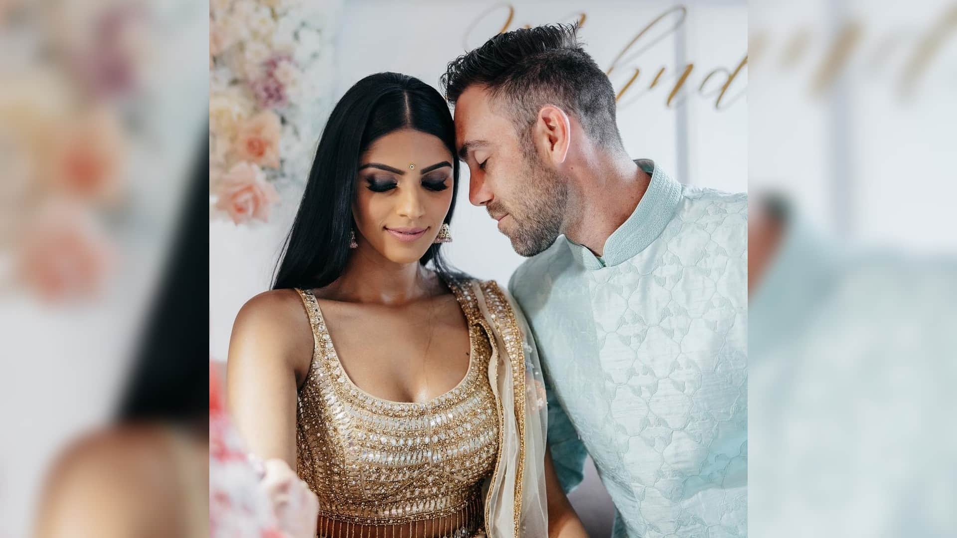 Glenn Maxwell and vini raman married with hindu rituals in chennai