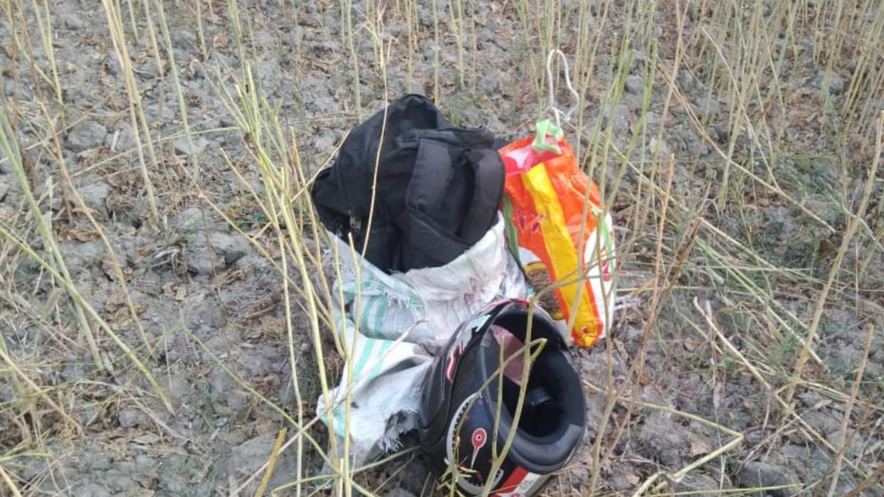 bag full of explosives found in field at Basti