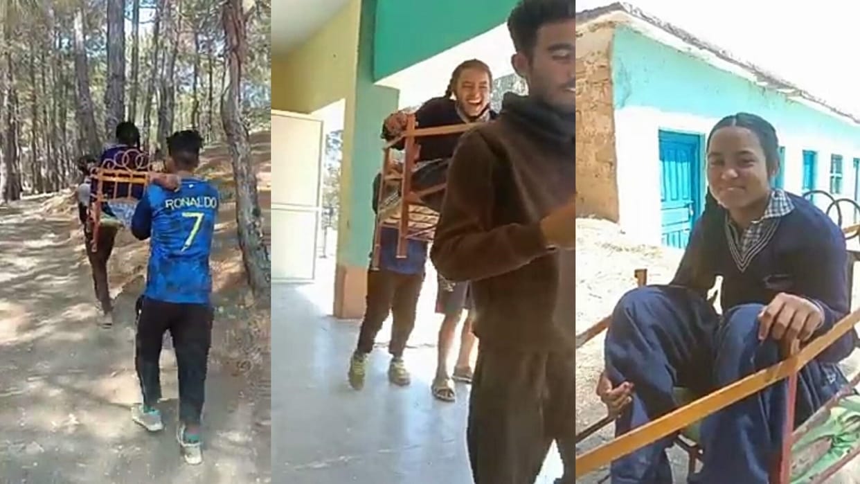 Brother takes sister to examination center by sitting in a doli To get board exam