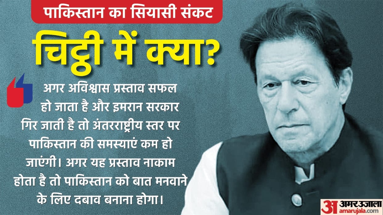 PM Imran Khan reveals the content of letter carrying evidence of Foreign Conspiracy in toppling PTI Pakistan Government news in hindi