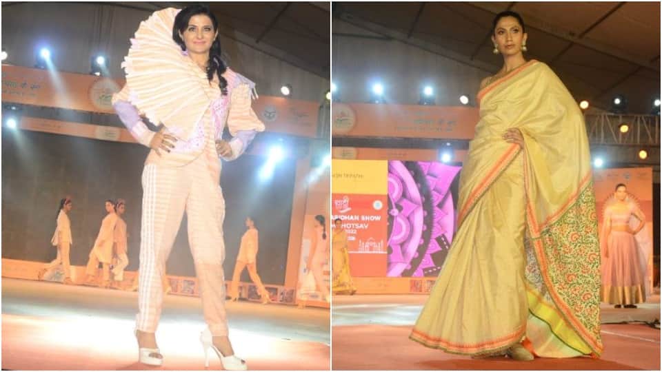 SDM Ritu Suhas catwalk at Taj Mahotsav To encourage Khadi