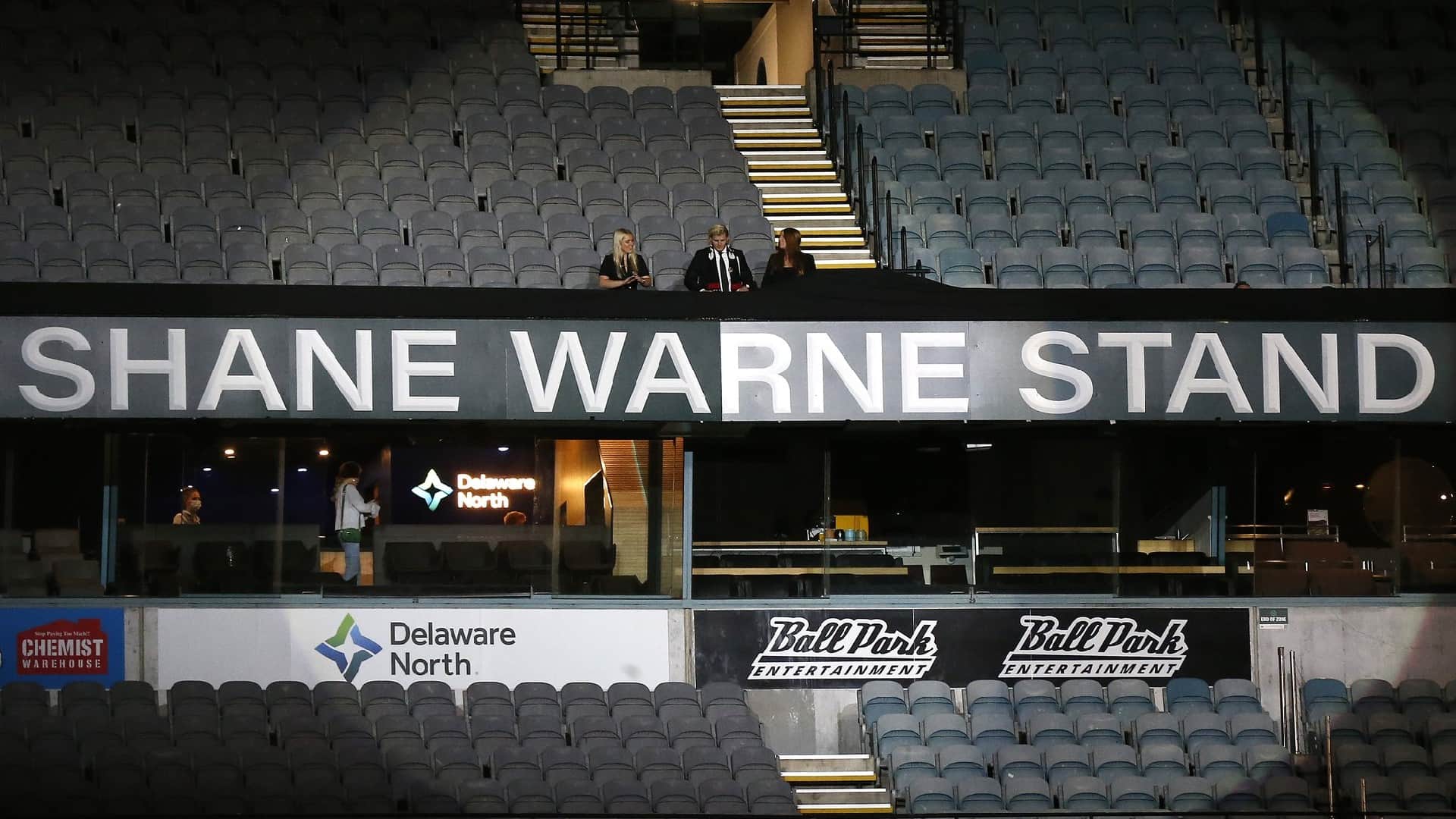 Shane Warne Funeral Shane Warne Stand in Melborne cricket stadium