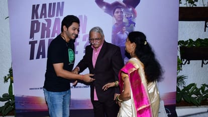 Kaun Pravin Tambe release on Disney plus Hotstar on April 1 actor shreyas talpade spends time watching movie with cricketer family
