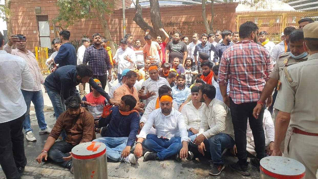 BJP is trying to implicate arvind Kejriwal as anti hindu face through kashmir files movie amid the eye of elections in Himachal Pradesh and Gujarat