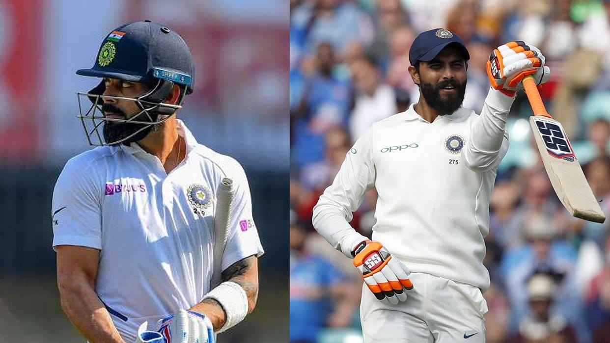 Virat on the verge of getting out of top ten from ICC test Ranking jadeja becomes top allrounder