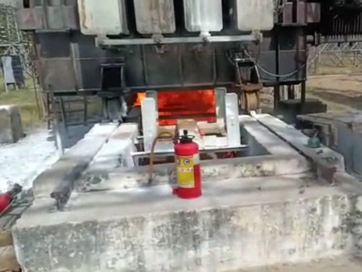 Fire broke out in transformer of power substation, lights of 30 villages went off