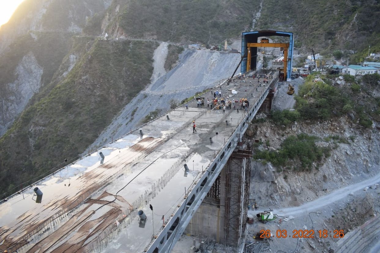 Chenab river bridge will connect Tunnel T-2 and Tunnel T-3