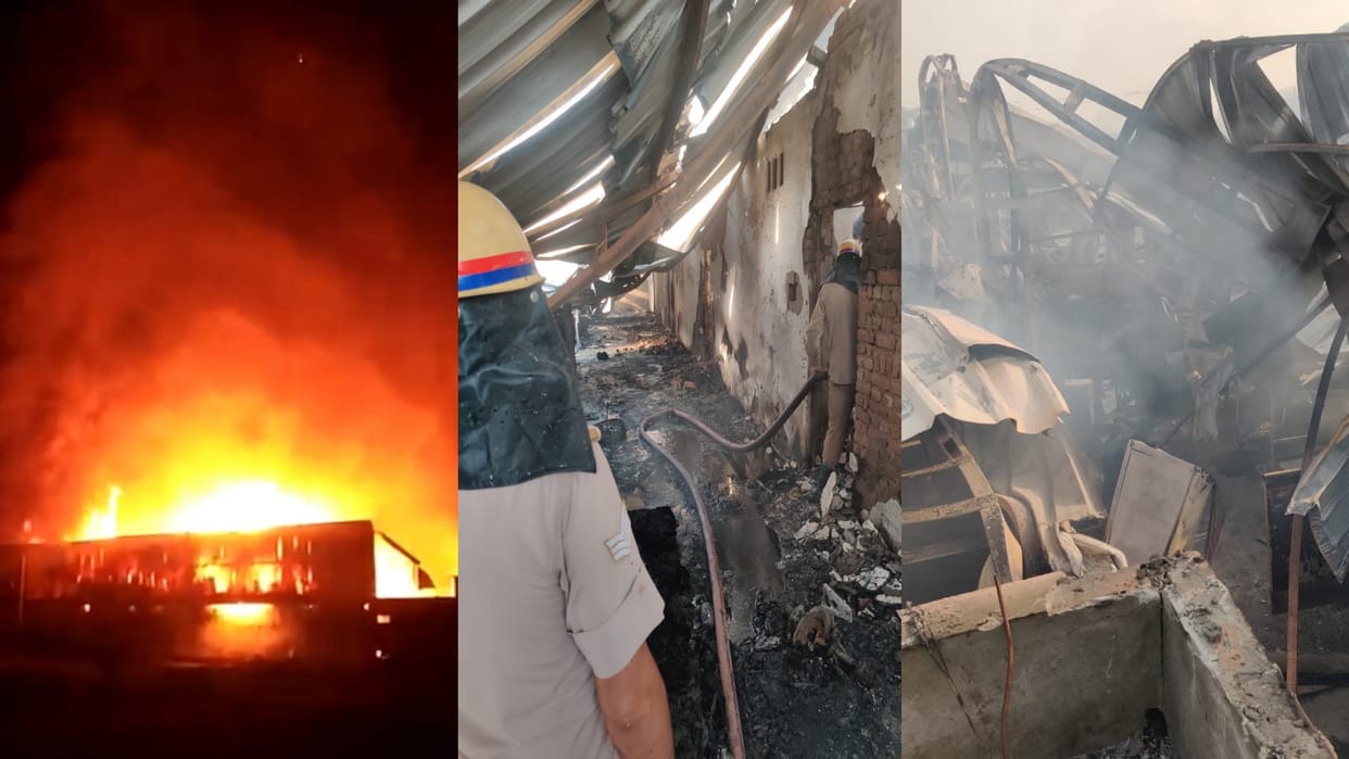 Greater noida fire in cooler grass making factory three four women sustain burn injury fire controlled read full story