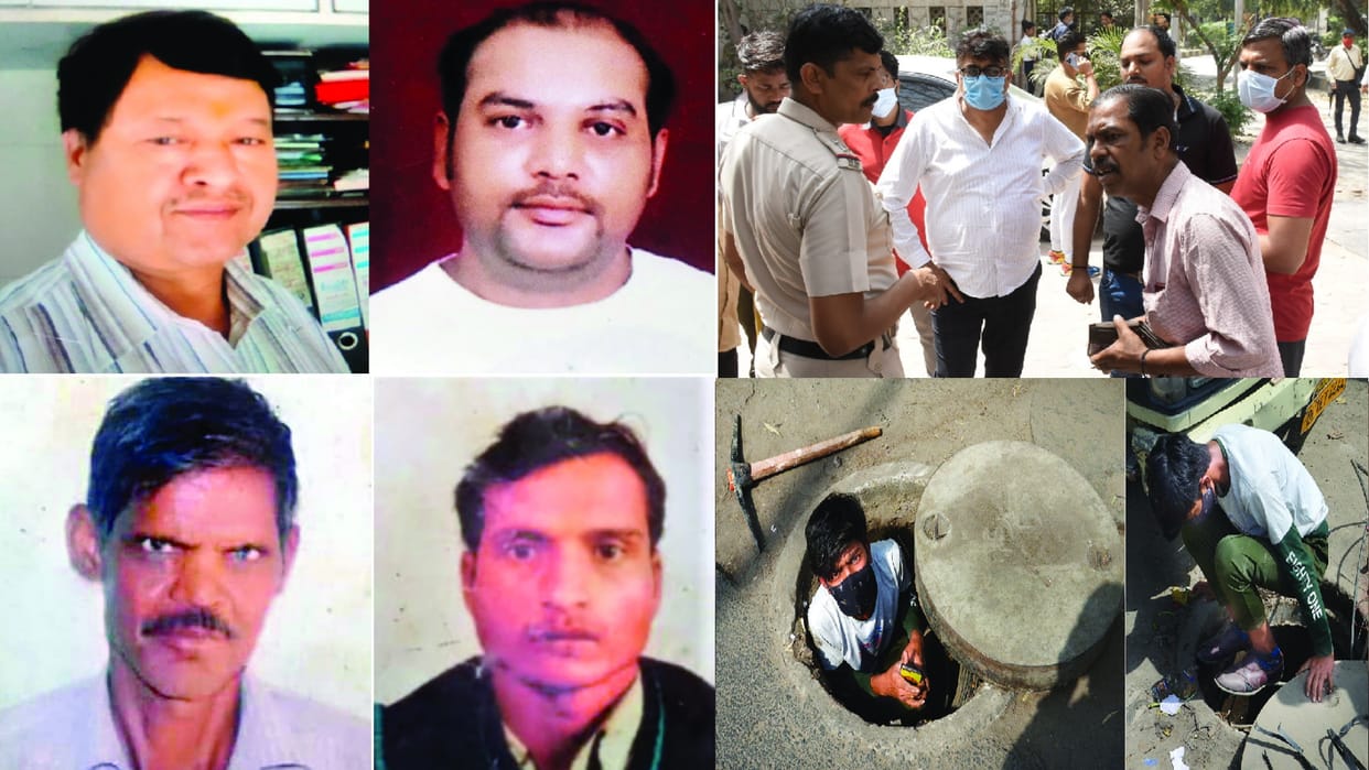 Delhi Sewer Death 4 Dead in Sewer NDRF Took Out Four Dead Body After 9 Hours Of Rescue Operation