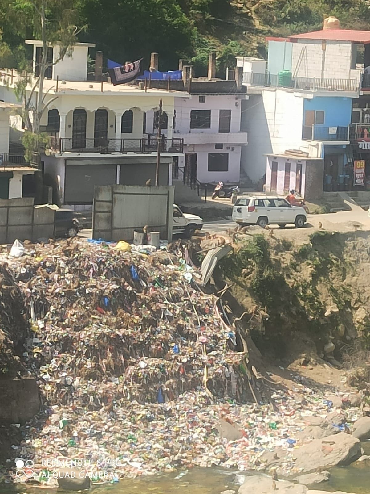 Waste Dumped At Garur Ganga