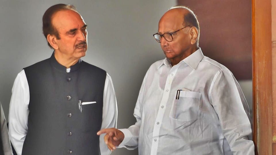 Ghulam Nabi Azad met NCP supremo people close to Sharad Pawar say a routine meeting